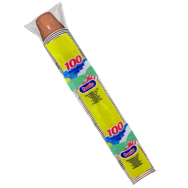 BICCHIERI IN PLASTICA BICOLOR