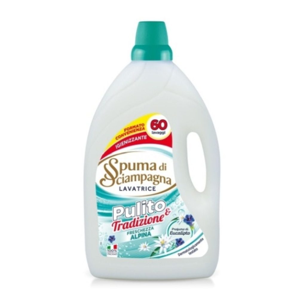 SPUMA DI SCIAMPAGNA – Detersivo Lavatrice Brezza Di Montagna  – 60 Lav