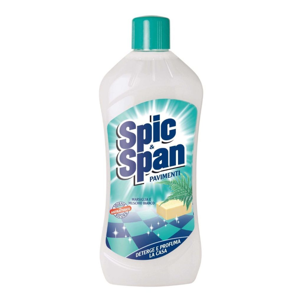 SPIC & SPAN – Detergente Pavimenti Marsiglia E Muschio Bianco – 1 Lt