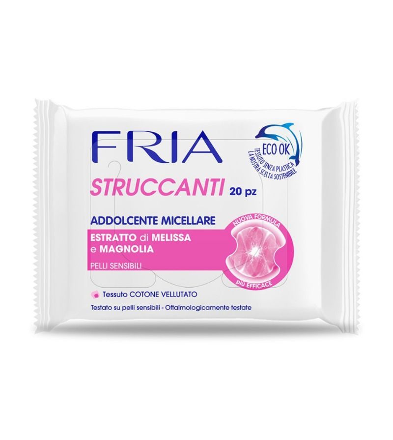 FRIA – Salviette Struccanti Sensibili – 20Pz
