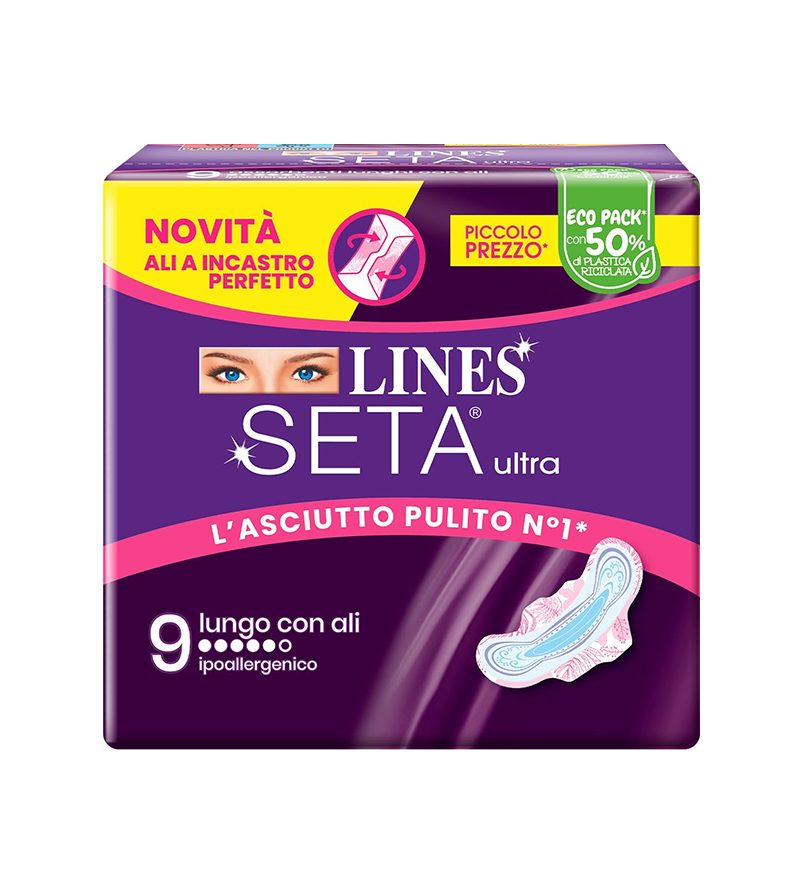 LINES SETA ULTRA – Lungo Con Ali – 9Pz