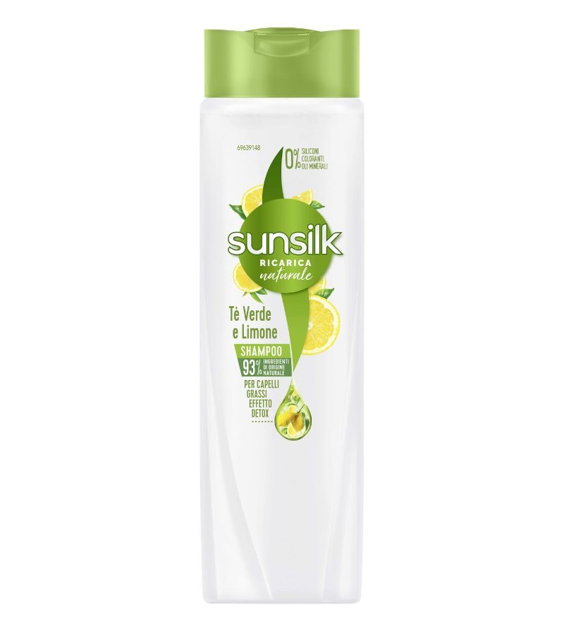 SUNSILK – Shampoo Capelli Grassi Tè Verde Limone – 250Ml