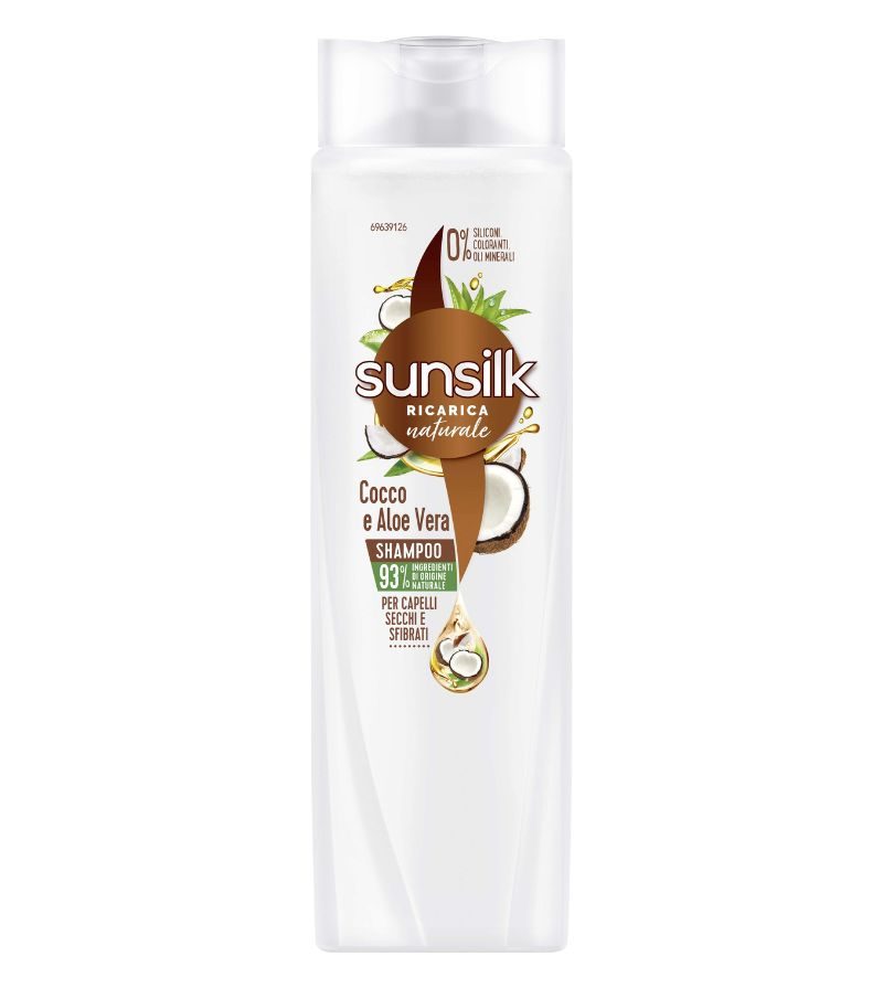 SUNSILK – Shampoo Capelli Secchi Cocco E Aloe – 250Ml