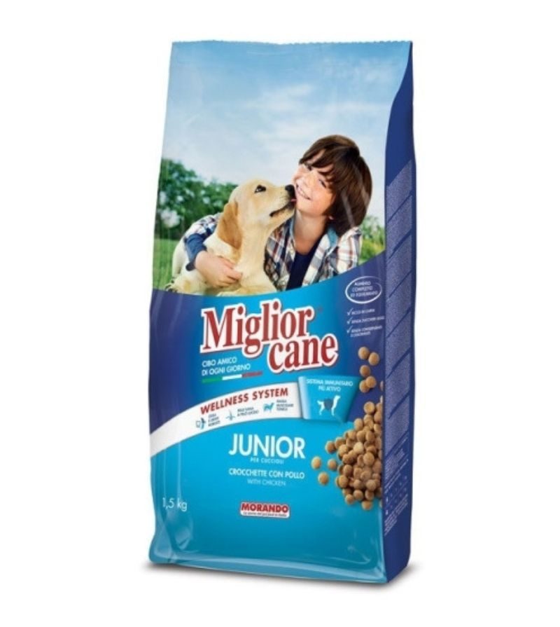 MIGLIOR CANE – Crocchette Junior Con Pollo – 1,5Kg