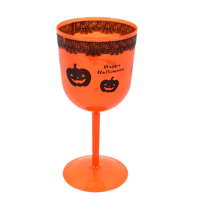 DECORAZIONE HALLOWEEN – Calice Tondo Happy Halloween 19Cm 2 Colori