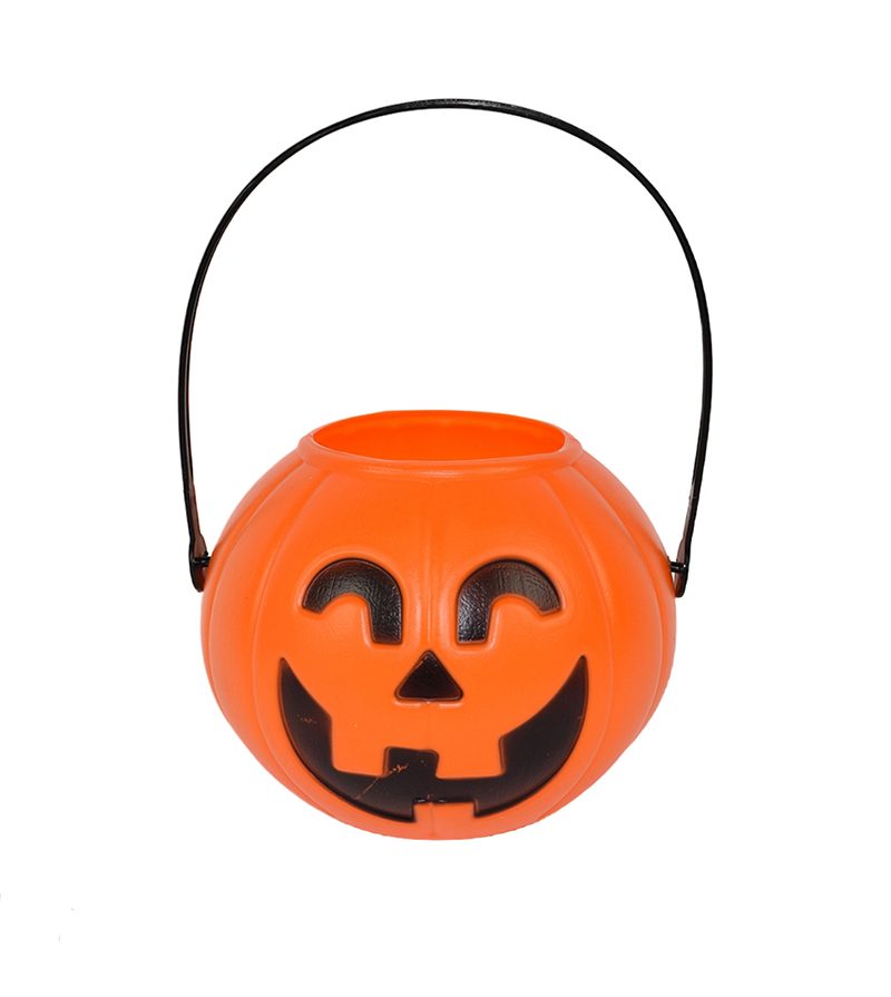 DECORAZIONE HALLOWEEN – Secchiello Zucca In Plastica 11Cm