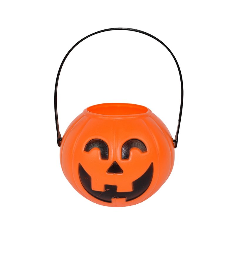 DECORAZIONE HALLOWEEN – Secchiello Zucca In Plastica 9Cm