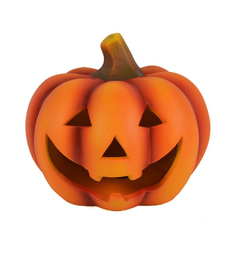 DECORAZIONE HALLOWEEN – Zucca Con Luce 18Cm