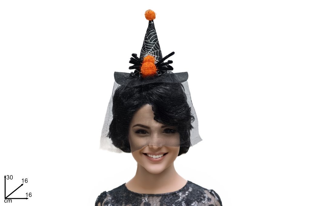 ACCESSORI HALLOWEEN – Cerchietto Cappello Con Velo