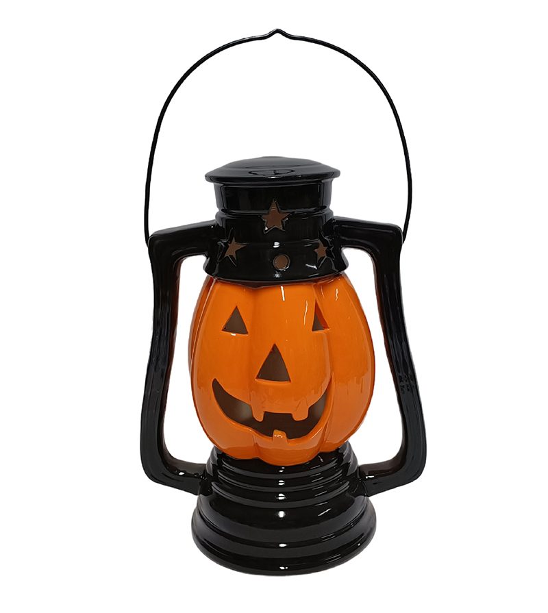 DECORAZIONE HALLOWEEN – Lanterna In Ceramica 30Cm Con Luce