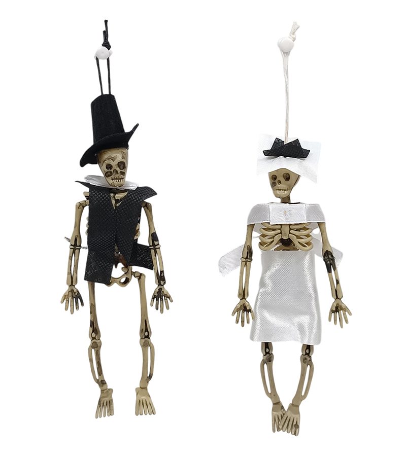 DECORAZIONE HALLOWEEN – Scheletri Da Appendere Set 2Pz