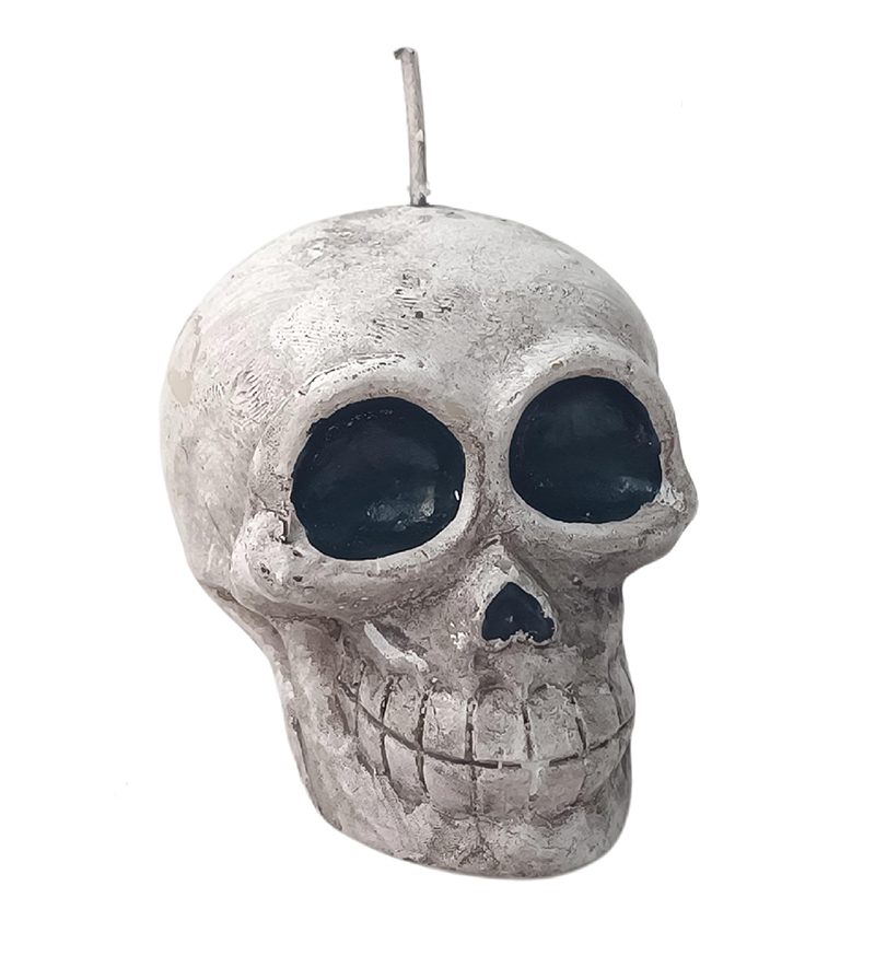 DECORAZIONE HALLOWEEN – Candela Teschio 32Gr 3 Modelli