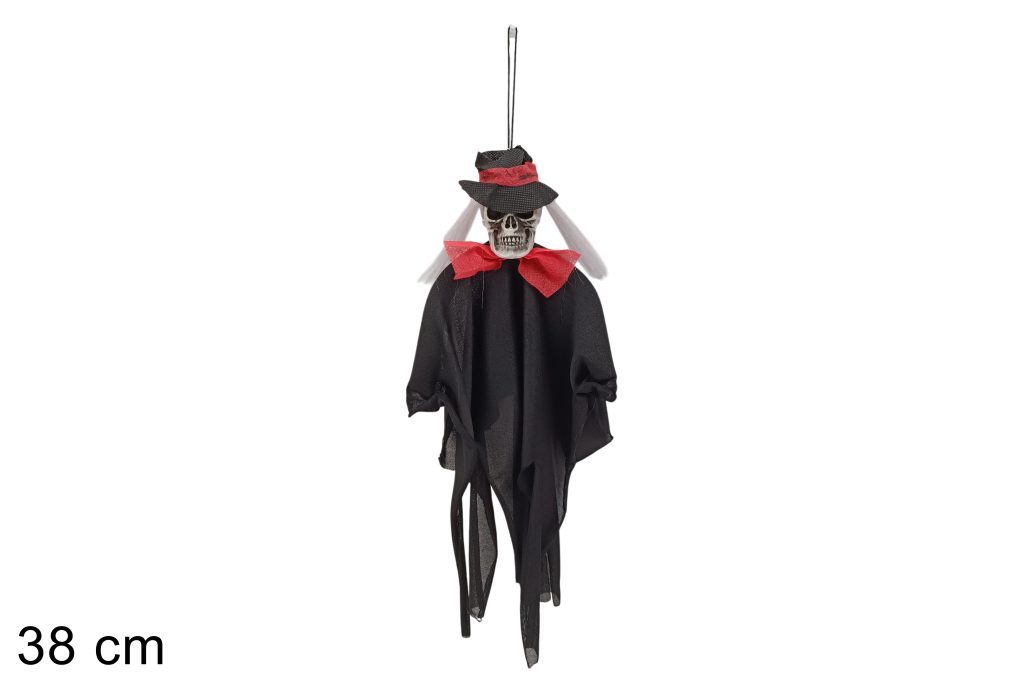 DECORAZIONE HALLOWEEN – Teschio Con Cappello Da Appendere