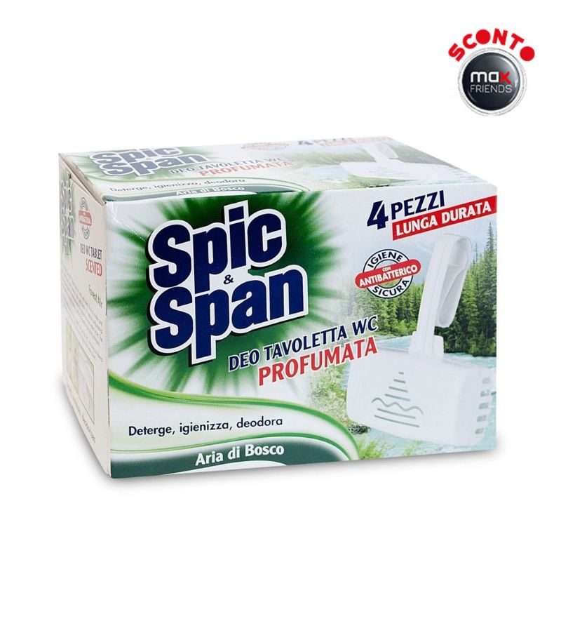 SPIC & SPAN – Tavoletta Wc Aria Di Bosco – 4 Pz