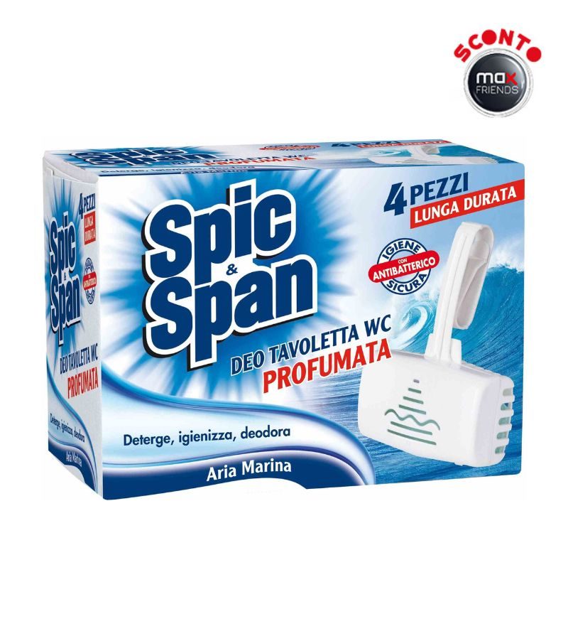SPIC & SPAN – Tavoletta Wc Aria Marina – 4 Pz