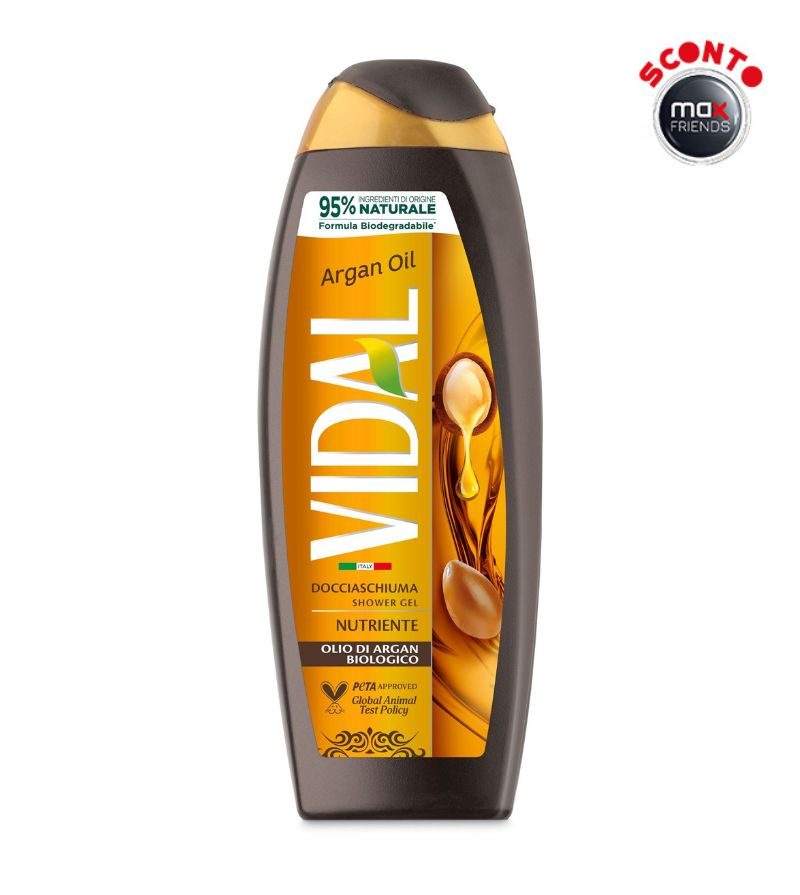 VIDAL – Bagnodoccia Olio Argan – 250 Ml