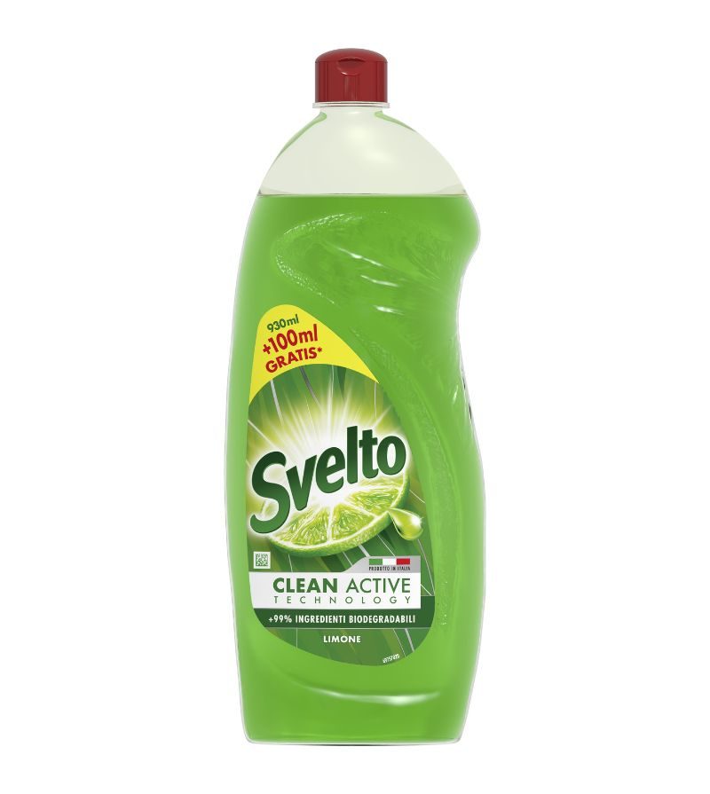 SVELTO – Detersivo Piatti Limone – 930+100 Ml
