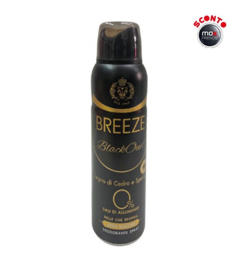 BREEZE – Deodorante Spray Men Blackoud – 150 Ml