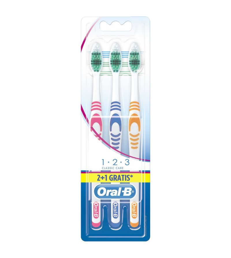 ORAL B – Spazzolino Classic Care – 3 Pz