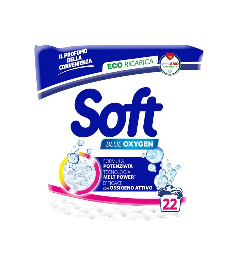 SOFT – Detersivo Lavatrice In Polvere Classico – 22 Mis