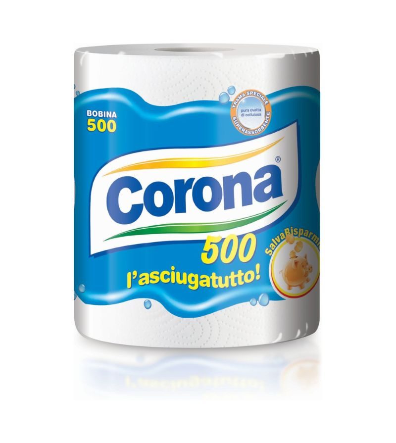CORONA – Rotolo L’Asciugatutto – 500 Strappi