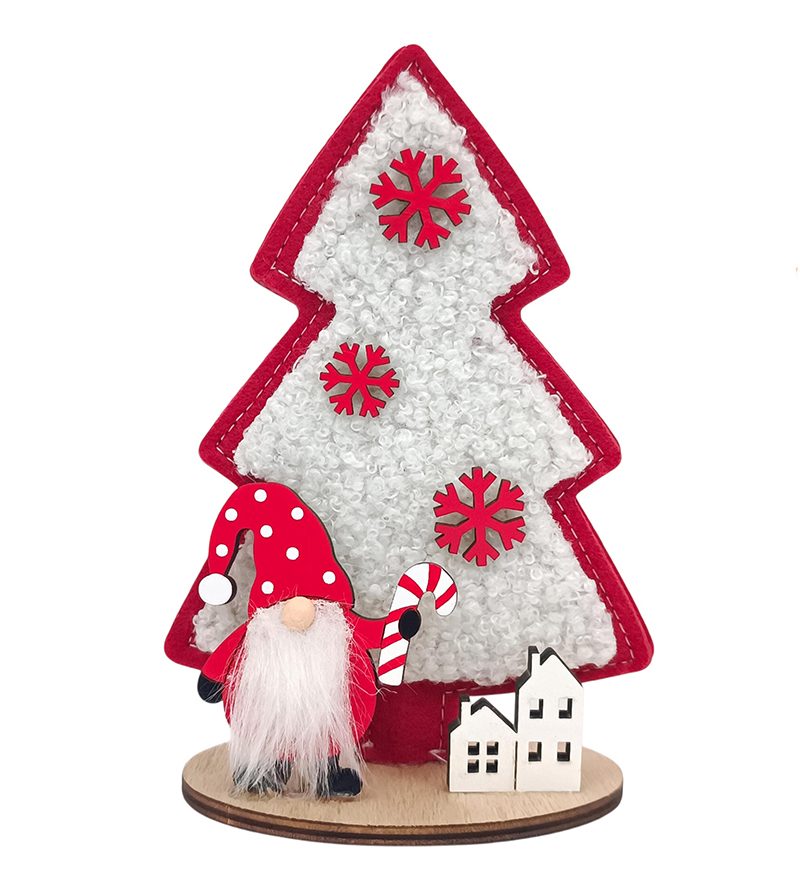 Albero in legno con gnomo