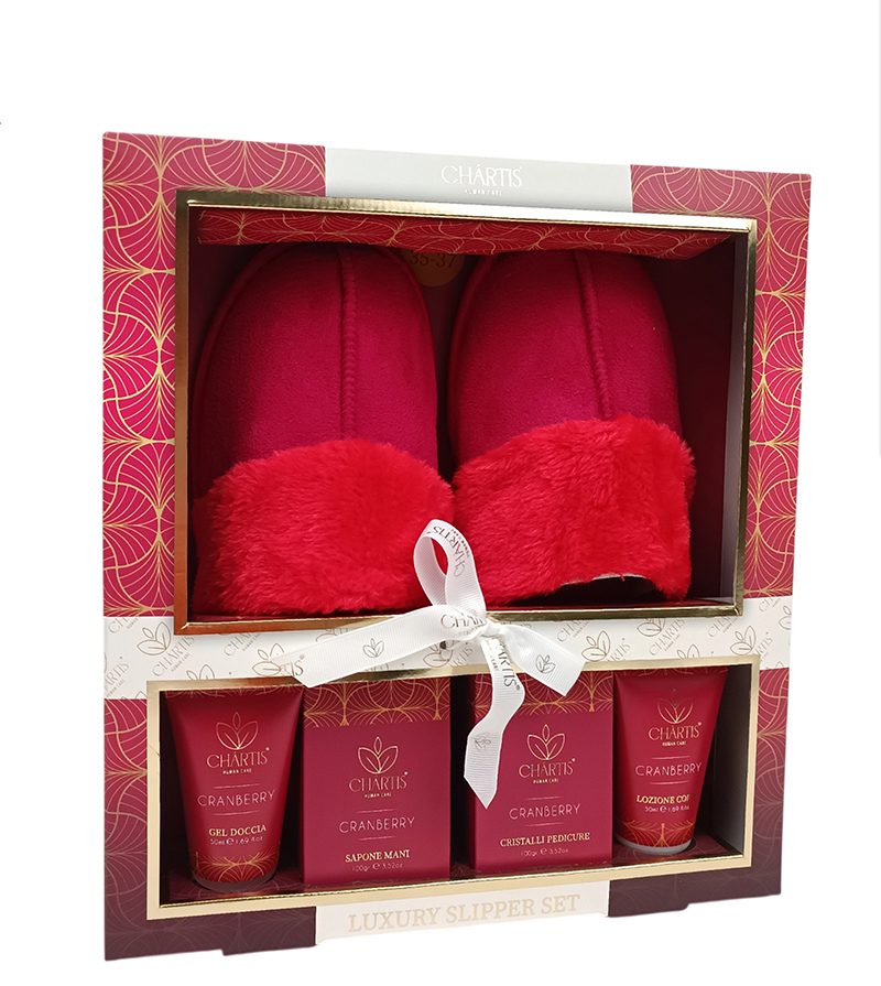 Confezione regalo pantofole + Set linea corpo