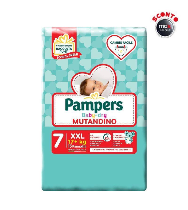 PAMPERS – Pannolini Baby Dry Xxl 13 Pz