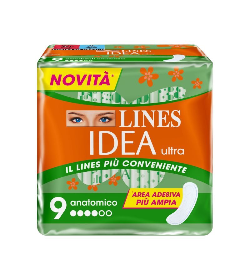 LINES IDEA – Assorbenti Ultra Anatomico 9 Pz