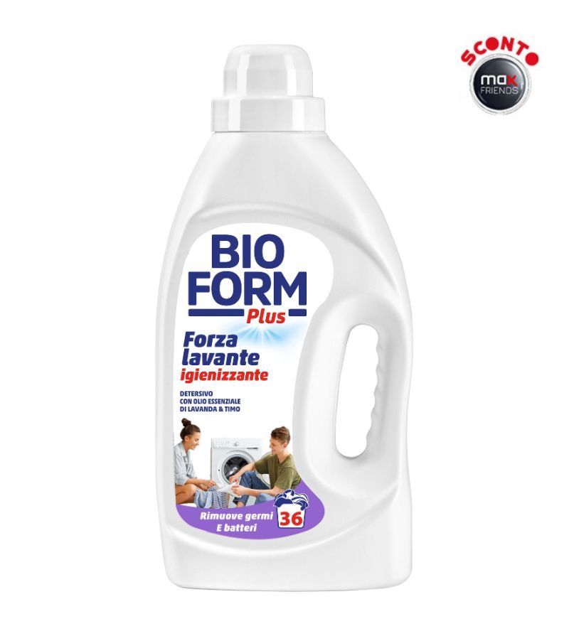 BIOFORM – Detersivo Lavatrice Lavanda E Timo 1625 Ml