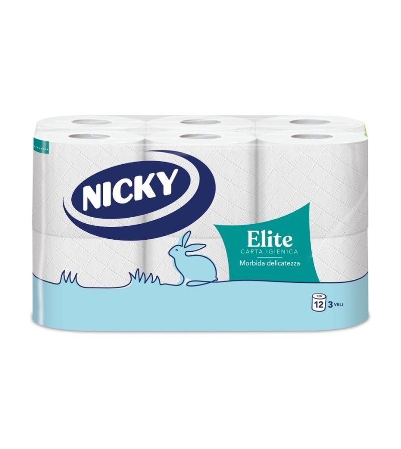 NICKY – Carta Igienica Elite 12 Rotoli