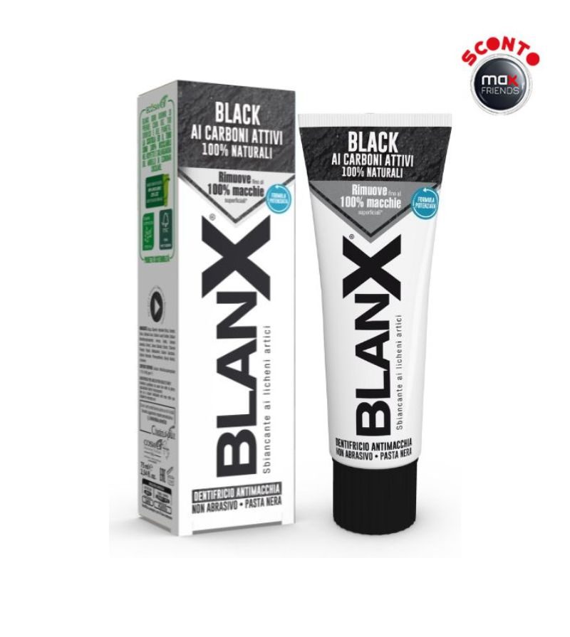 BLANX – Dentifricio Black Carboni Attivi 75 Ml