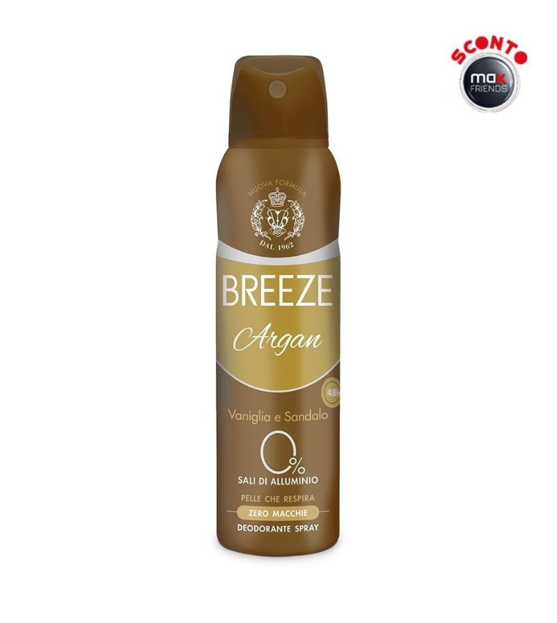 BREEZE – Deodorante Spray Argan – 150 Ml