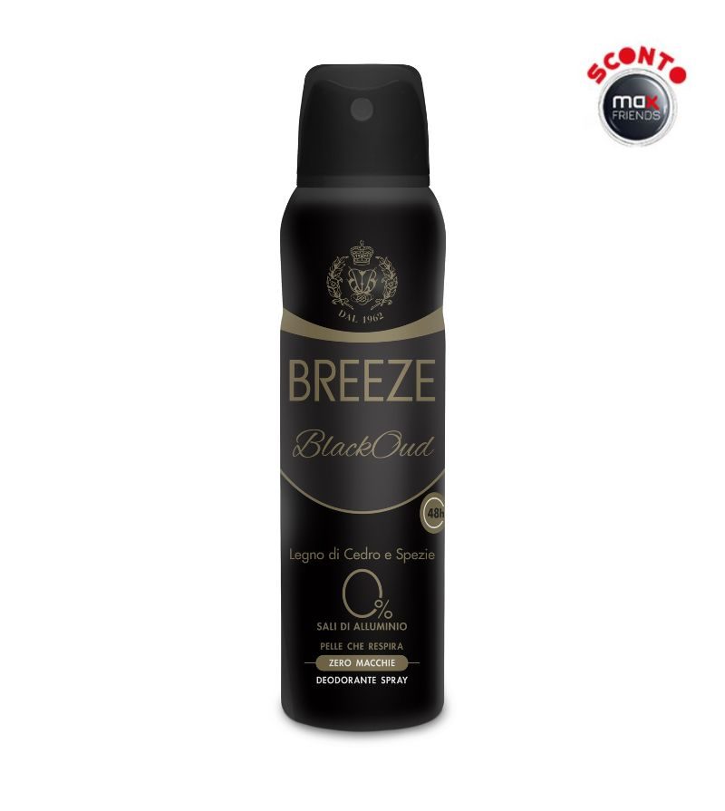 BREEZE – Deodorante Spray Men Blackoud – 150 Ml