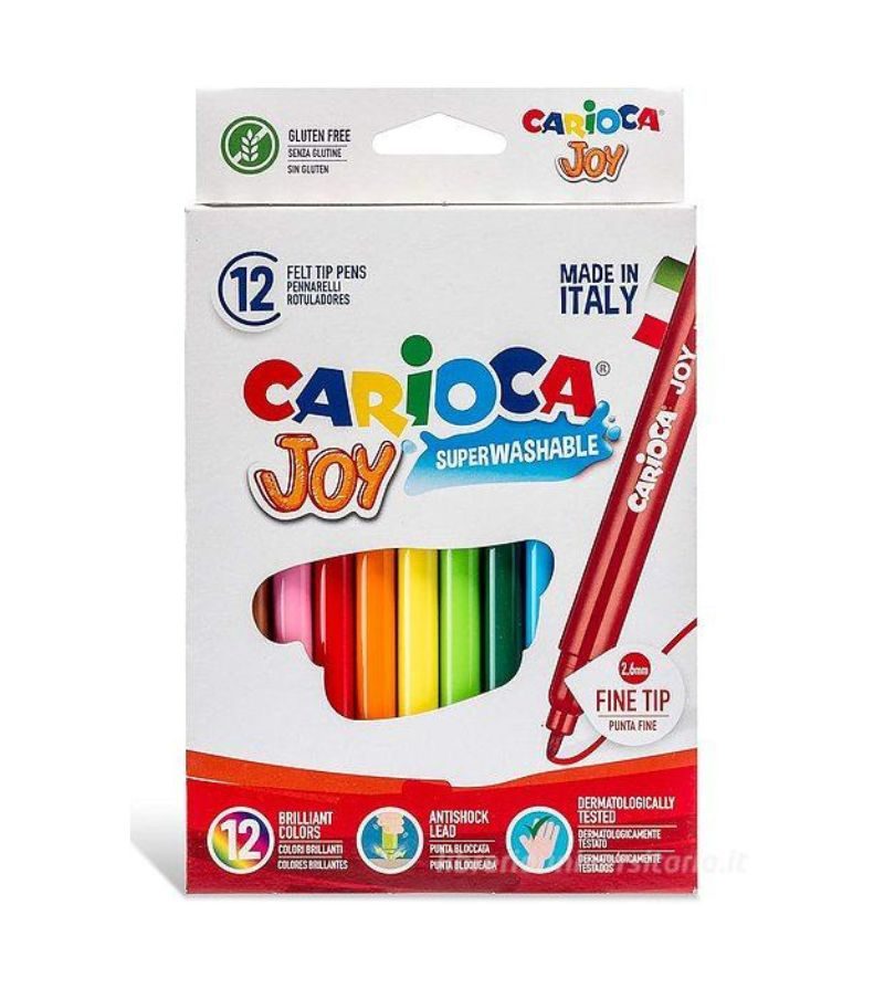 CARIOCA – Pennarelli Joy – Confezione Da 12 Pezzi