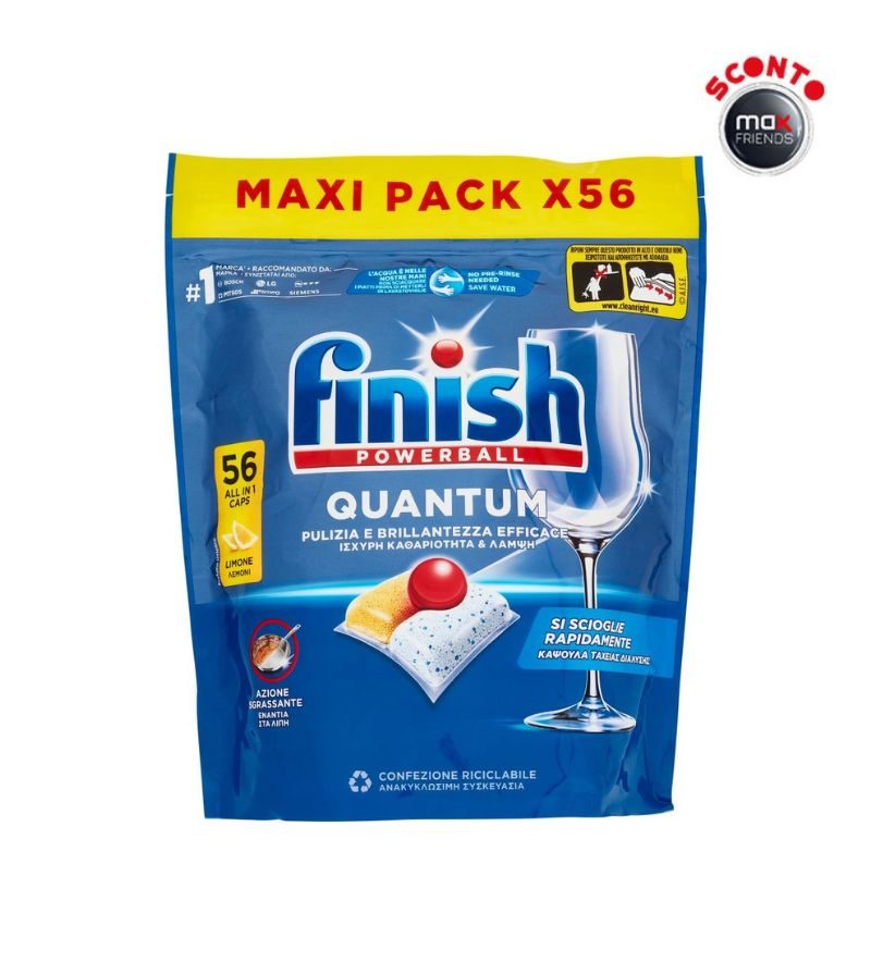 FINISH – Tabs Xl Quantum Lemon Aio – 56 Pz