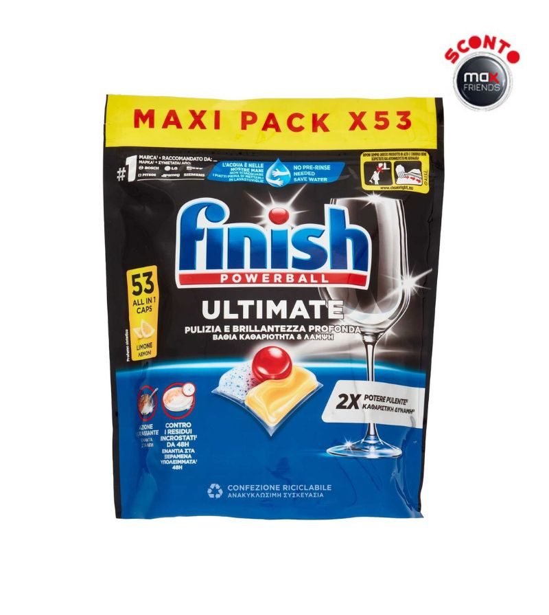 FINISH – Tabs Xl Ultimate Lemon Aio – 53 Pz