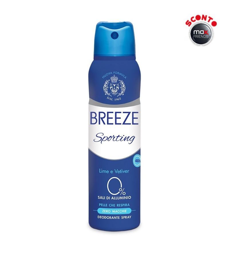 BREEZE – Deodorante Spray Sporting – 150 Ml