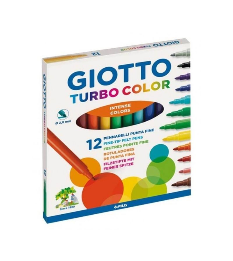 FILA – Pennarelli Turbocolor – Confezione Da 12 Pezzi