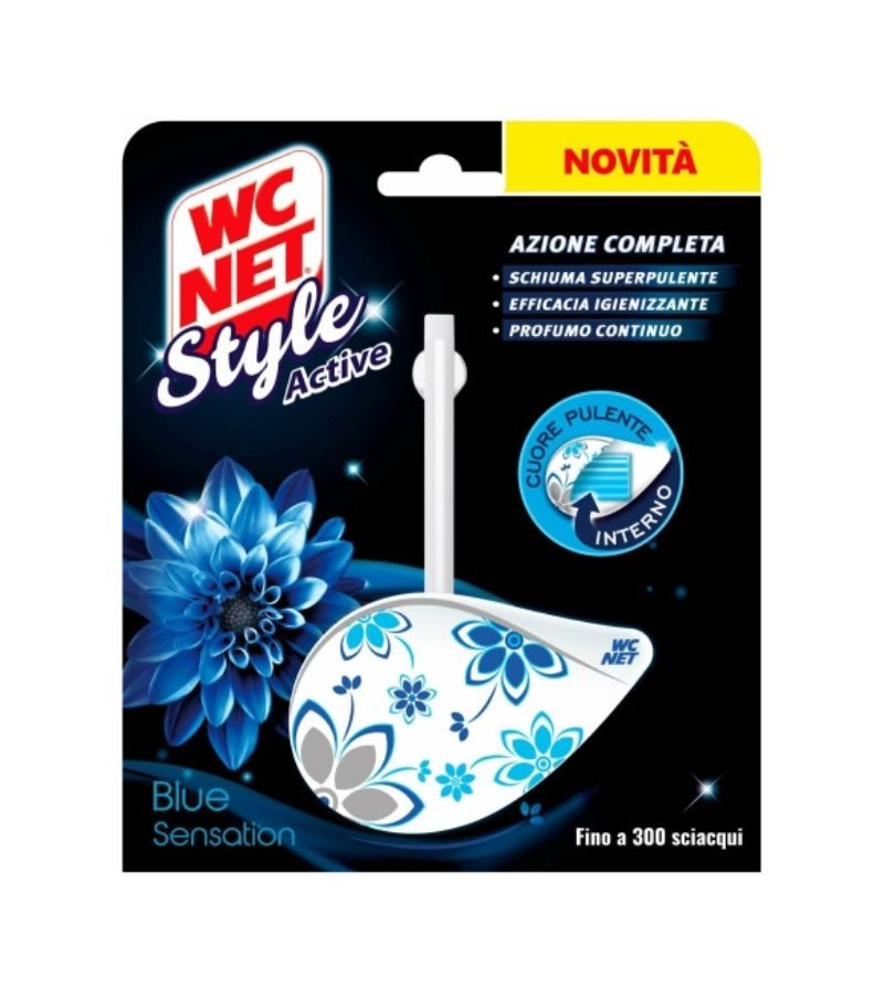 WC NET – Tavoletta Style Fiori Blu