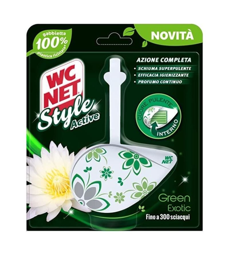 WC NET – Tavoletta Style Fiori Verdi