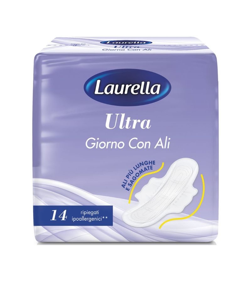 LAURELLA – Assorbenti Ultra Giorno Con Ali – 14 Pz