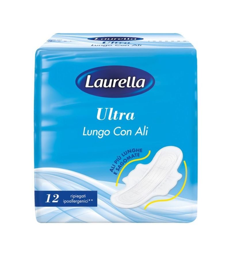 LAURELLA – Assorbenti Ultra Lunghi Con Ali – 12 Pz