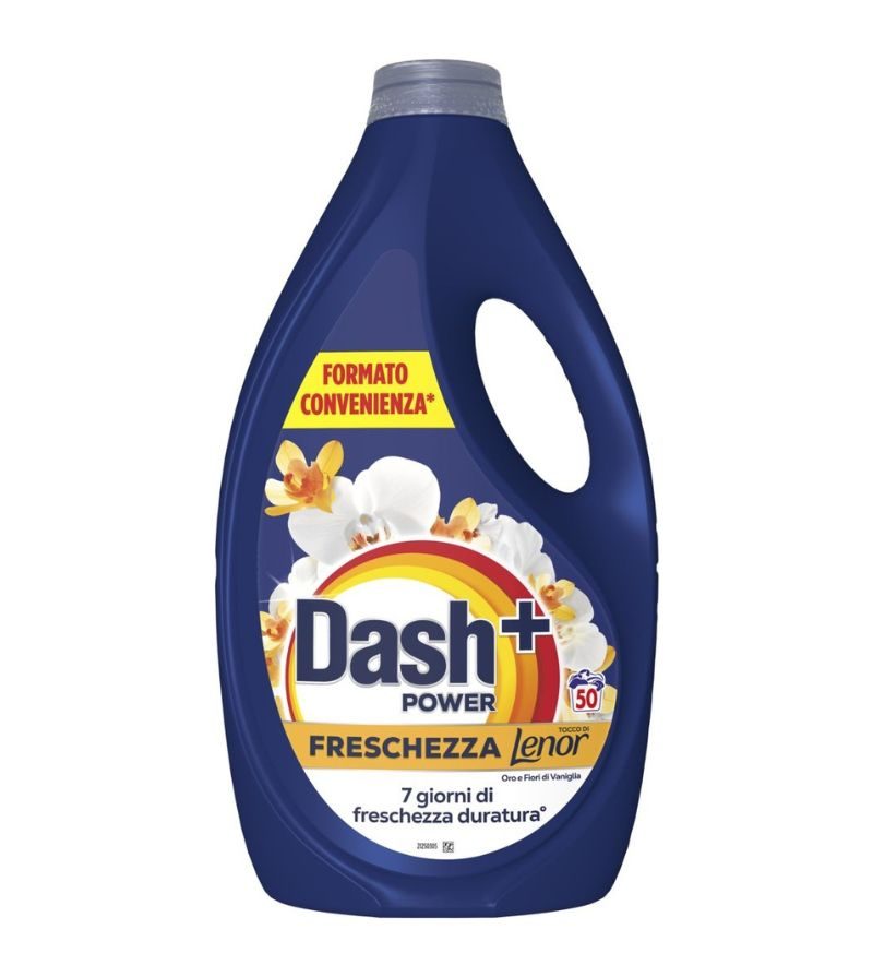 DASH – Detersivo Liquido Power Lenor Oro & Fiori – 50 Lav.