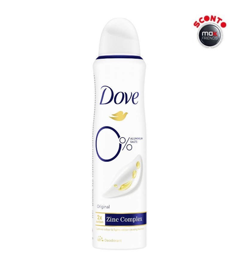 DOVE – Deodorante Spray 0% Original – 150Ml