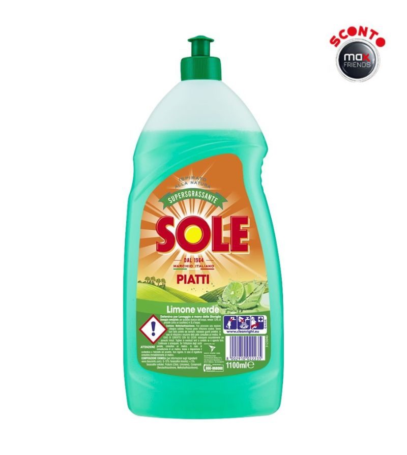 SOLE – Detersivo Piatti Limone – 1100Ml