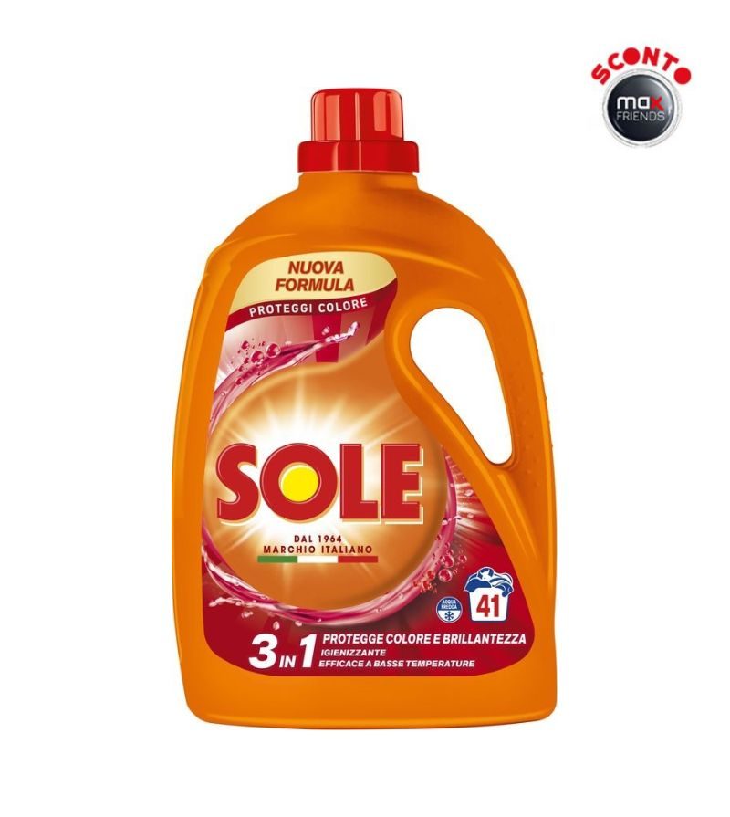 SOLE – Detersivo Liquido Lavatrice Color – 41Lav