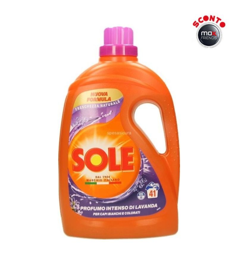 SOLE – Detersivo Liquido Lavatrice Lavanda – 41Lav