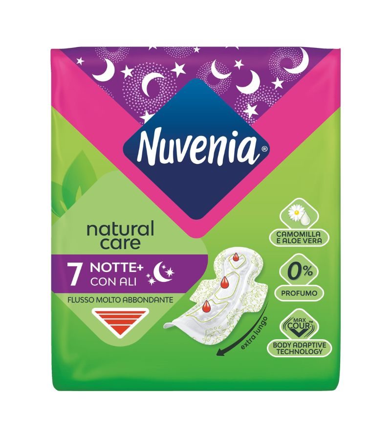 NUVENIA – Assorbenti Natural Care Notte – 7Pz