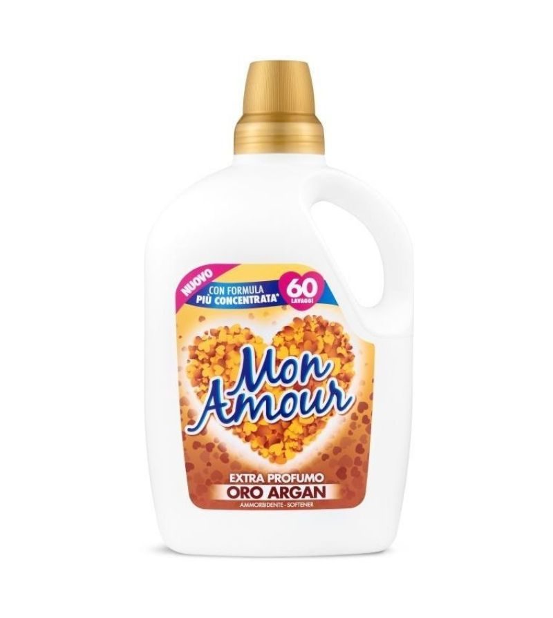 MON AMOUR – Ammorbidente Oro E Argan 3 Lt – 60Lav